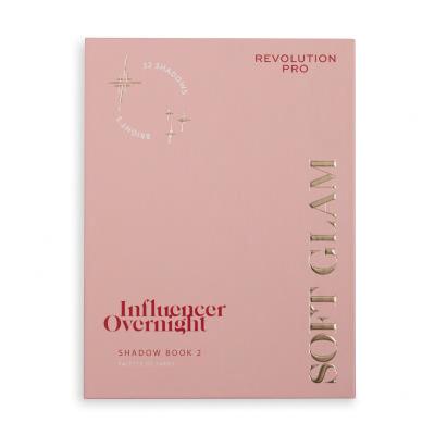 Revolution Pro Influencer Overnight Shadow Book Senčilo za oči za ženske 35,2 g Odtenek 2 Soft Glam