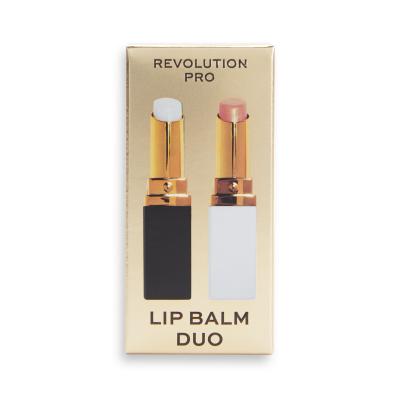 Revolution Pro Lip Balm Duo Darilni set balzam za ustnice Clear Lip Balm 2,7 g + balzam za ustnice Tinted Lip Balm 2,7 g