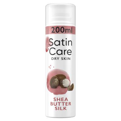 Gillette Satin Care Dry Skin Shea Butter Silk Gel za britje za ženske 200 ml