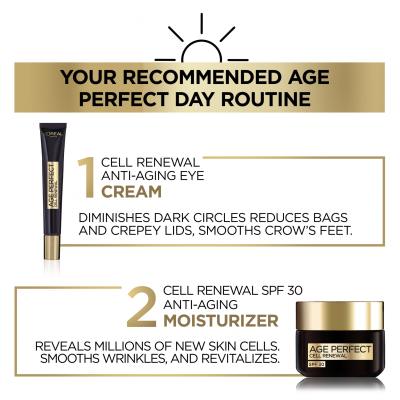 L&#039;Oréal Paris Age Perfect Cell Renew Day Cream SPF30 Dnevna krema za obraz za ženske 50 ml