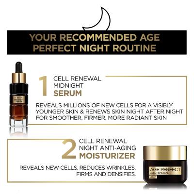 L&#039;Oréal Paris Age Perfect Cell Renew Midnight Serum Serum za obraz za ženske 30 ml