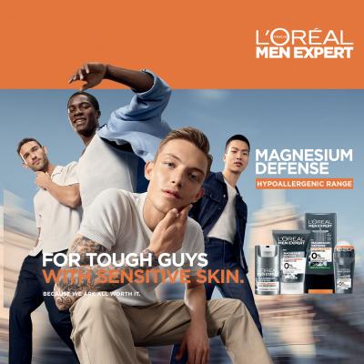 L&#039;Oréal Paris Men Expert Magnesium Defence Face Wash Čistilni gel za moške 100 ml