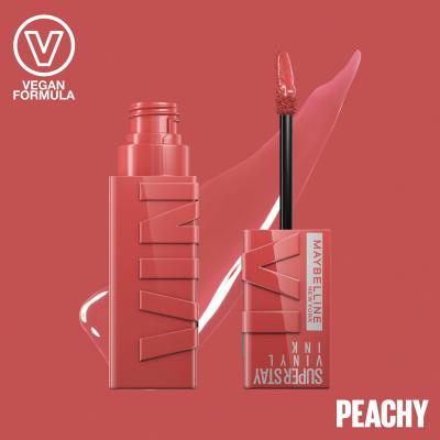 Maybelline Superstay Vinyl Ink Liquid Šminka za ženske 4,2 ml Odtenek 15 Peachy