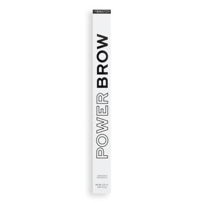 Revolution Relove Power Brow Svinčnik za obrvi za ženske 0,3 g Odtenek Brown
