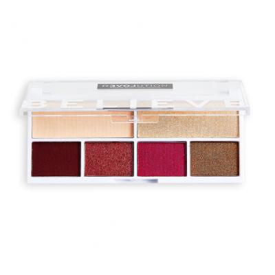 Revolution Relove Colour Play Shadow Palette Senčilo za oči za ženske 5,2 g Odtenek Believe