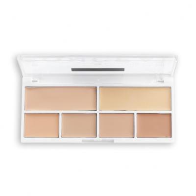 Revolution Relove Conceal Me Concealer &amp; Contour Palette Paletka za konturing za ženske 11,2 g Odtenek Fair