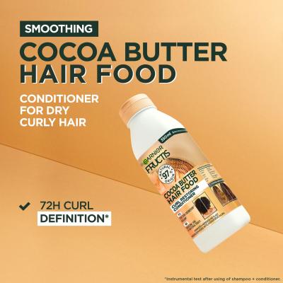 Garnier Fructis Hair Food Cocoa Butter Smoothing Conditioner Balzam za lase za ženske 350 ml