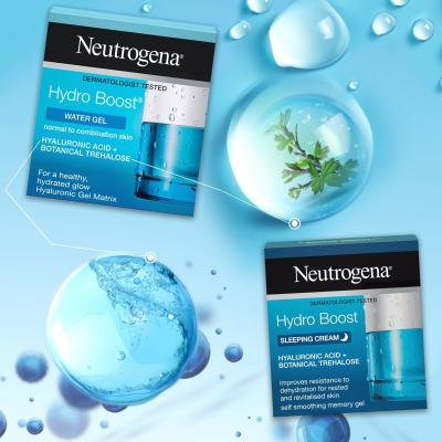 Neutrogena Hydro Boost Darilni set dnevni gel za obraz Hydro Boost Water Gel 50 ml + nočna krema za obraz Hydro Boost Sleeping Cream 50 ml