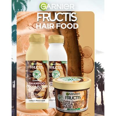 Garnier Fructis Hair Food Cocoa Butter Extra Smoothing Mask Maska za lase za ženske 390 ml