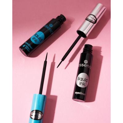 Essence Liquid Ink Eyeliner Črtalo za oči za ženske 3 ml Odtenek Black