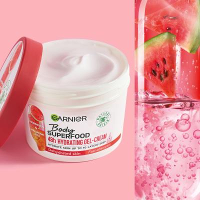 Garnier Body Superfood 48h Hydrating Gel-Cream Watermelon &amp; Hyaluronic Acid Krema za telo za ženske 380 ml