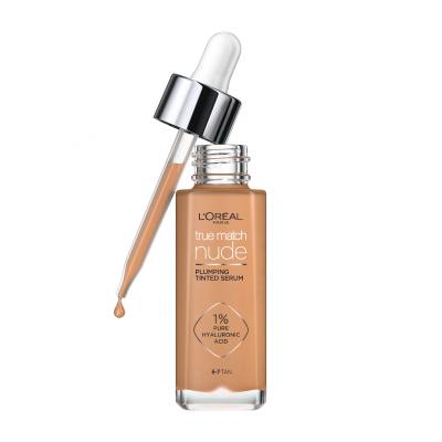 L&#039;Oréal Paris True Match Nude Plumping Tinted Serum Puder za ženske 30 ml Odtenek 6-7 Tan