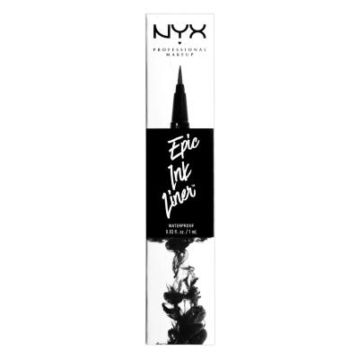 NYX Professional Makeup Epic Ink Liner Črtalo za oči za ženske 1 ml Odtenek 01 Black