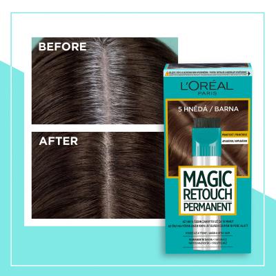 L&#039;Oréal Paris Magic Retouch Permanent Barva za lase za ženske 18 ml Odtenek 4 Dark Brown