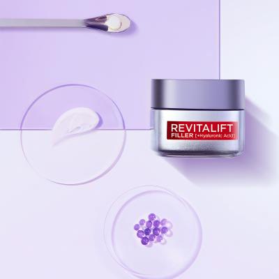 L&#039;Oréal Paris Revitalift Filler HA Duo Set Darilni set dnevna krema za obraz Revitalift Filler HA 50 ml + nočna krema za obraz Revitalift Filler HA 50 ml