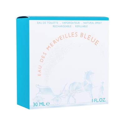 Hermes Eau Des Merveilles Bleue Toaletna voda za ženske za ponovno polnjenje 30 ml
