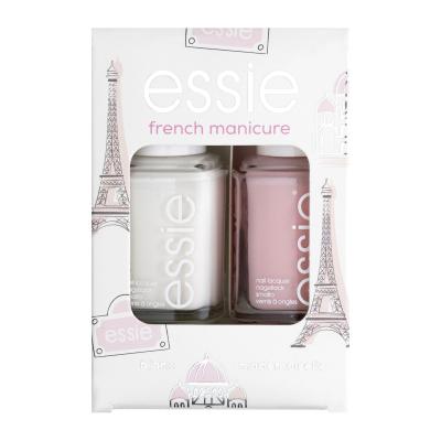 Essie French Manicure Darilni set lak za nohte 13,5 ml + lak za nohte 13,5 ml Mademoiselle