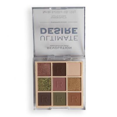 Makeup Revolution London Ultimate Desire Senčilo za oči za ženske 8,1 g Odtenek Stripped Khaki