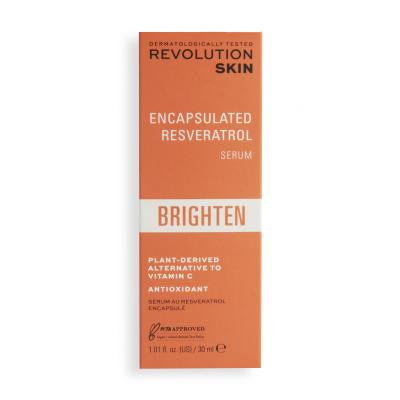 Revolution Skincare Brighten Encapsulated Resveratrol Serum Serum za obraz za ženske 30 ml