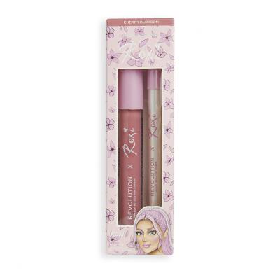 Makeup Revolution London x Roxi Lip Kit Darilni set glos za ustnice X Roxi 3 ml + črtalo za ustnice X Roxi 1 g