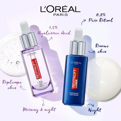 L&#039;Oréal Paris Revitalift Filler HA 1,5% Serum za obraz za ženske 30 ml