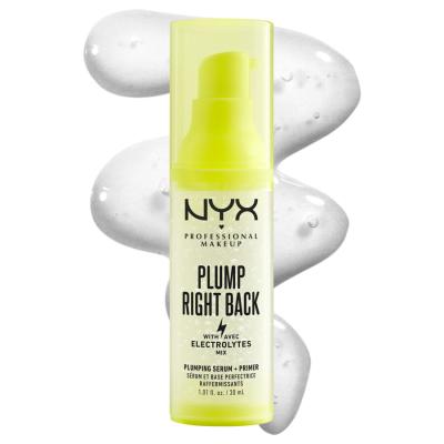 NYX Professional Makeup Plump Right Back Plumping Serum + Primer Podlaga za ličila za ženske 30 ml