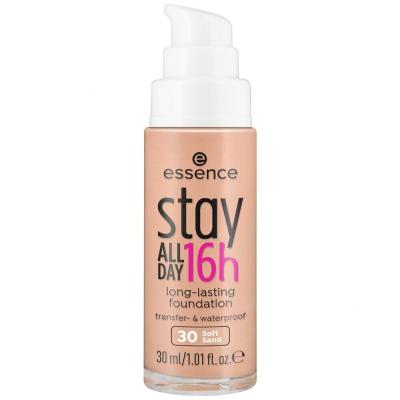 Essence Stay All Day 16h Puder za ženske 30 ml Odtenek 30 Soft Sand