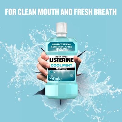 Listerine Cool Mint Mild Taste Mouthwash Ustna vodica 250 ml