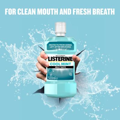 Listerine Cool Mint Mild Taste Mouthwash Ustna vodica 500 ml