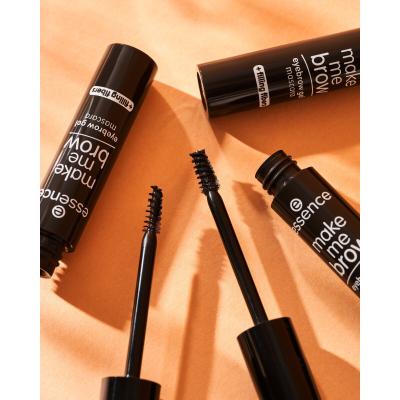 Essence Make Me Brow Eyebrow Gel Mascara Maskara za obrvi za ženske 3,8 ml Odtenek 06 Ebony Brows