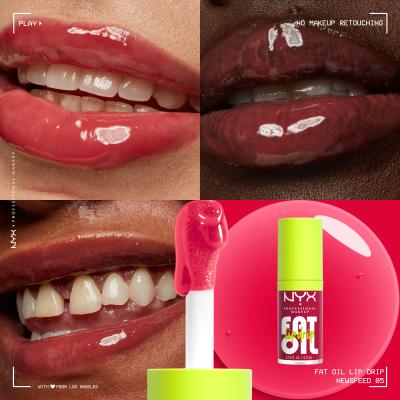NYX Professional Makeup Fat Oil Lip Drip Olje za ustnice za ženske 4,8 ml Odtenek 05 Newsfeed