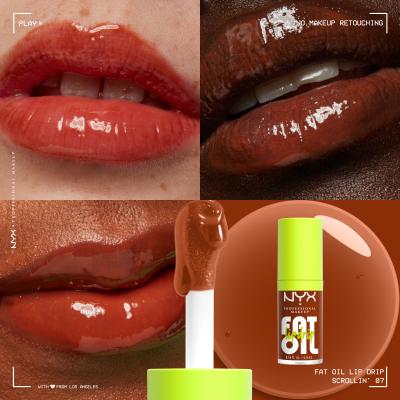 NYX Professional Makeup Fat Oil Lip Drip Olje za ustnice za ženske 4,8 ml Odtenek 07 Scrollin