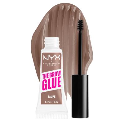 NYX Professional Makeup The Brow Glue Instant Brow Styler Gel za obrvi za ženske 5 g Odtenek 02 Taupe