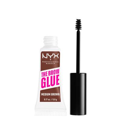 NYX Professional Makeup The Brow Glue Instant Brow Styler Gel za obrvi za ženske 5 g Odtenek 03 Medium Brown