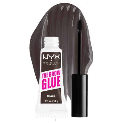 NYX Professional Makeup The Brow Glue Instant Brow Styler Gel za obrvi za ženske 5 g Odtenek 05 Black