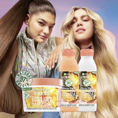 Garnier Fructis Hair Food Pineapple Glowing Lengths Shampoo Šampon za ženske 350 ml