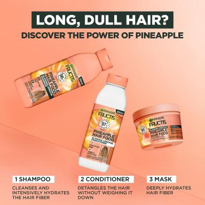 Garnier Fructis Hair Food Pineapple Glowing Lengths Shampoo Šampon za ženske 350 ml