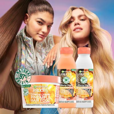 Garnier Fructis Hair Food Pineapple Glowing Lengths Conditioner Balzam za lase za ženske 350 ml