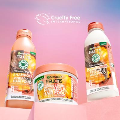 Garnier Fructis Hair Food Pineapple Glowing Lengths Conditioner Balzam za lase za ženske 350 ml