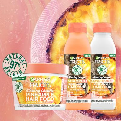 Garnier Fructis Hair Food Pineapple Glowing Lengths Conditioner Balzam za lase za ženske 350 ml