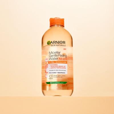 Garnier Skin Naturals Micellar Gentle Peeling Water Micelarna vodica za ženske 400 ml