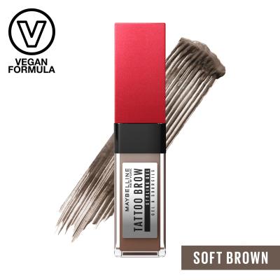 Maybelline Tattoo Brow 36H Styling Gel Gel za obrvi za ženske 6 ml Odtenek 255 Soft Brown