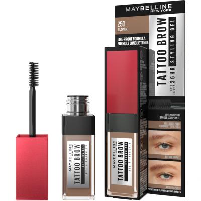 Maybelline Tattoo Brow 36H Styling Gel Gel za obrvi za ženske 6 ml Odtenek 250 Blonde