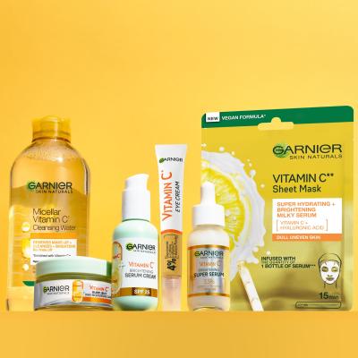Garnier Skin Naturals Vitamin C Brightening Serum Cream SPF25 Serum za obraz za ženske 50 ml