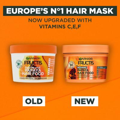 Garnier Fructis Hair Food Papaya Repairing Mask Maska za lase za ženske 400 ml