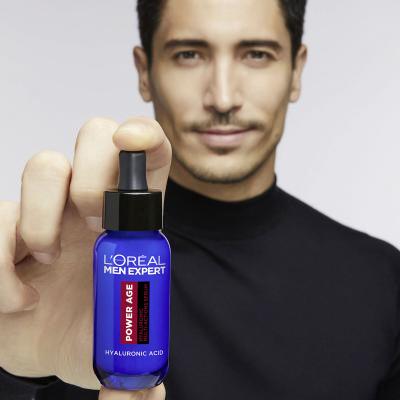 L&#039;Oréal Paris Men Expert Power Age Hyaluronic Multi-Action Serum Serum za obraz za moške 30 ml