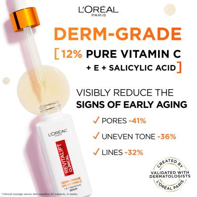 L&#039;Oréal Paris Revitalift Clinical Pure 12% Vitamin C Serum za obraz 30 ml