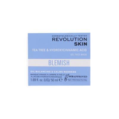 Revolution Skincare Blemish Tea Tree &amp; Hydroxycinnamic Acid Face Mask Maska za obraz za ženske 50 ml