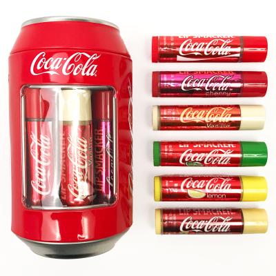 Lip Smacker Coca-Cola Can Collection Darilni set balzam za ustnice 6 x 4 g + pločevinasta škatlica