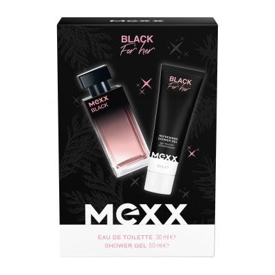 Mexx Black Darilni set toaletna voda 30 ml + gel za prhanje 50 ml